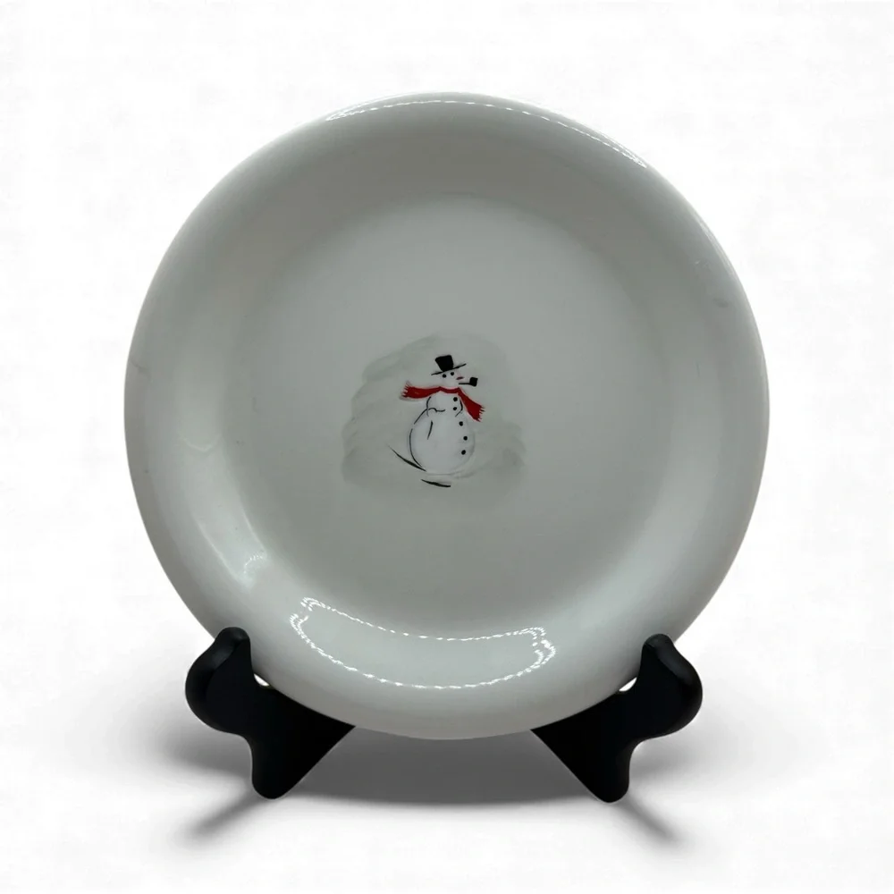 Williams Sonoma Snowman Mug & Dessert Plate Set – Ceramic
